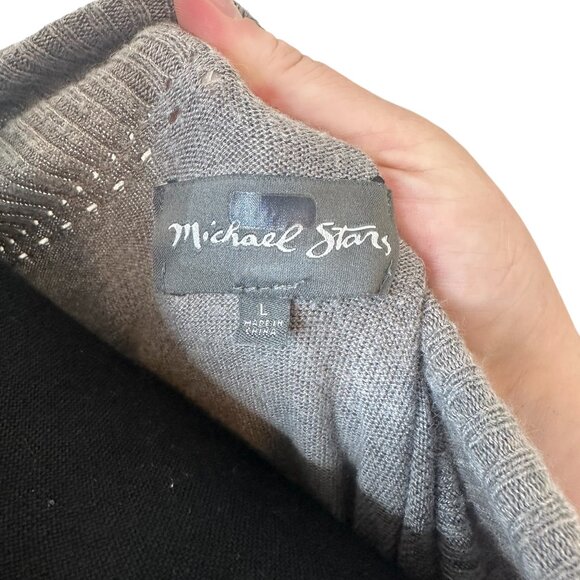 Michael Stars NWOT Gray Sweater Large and Small Off Shoulder - Picture 2 of 12